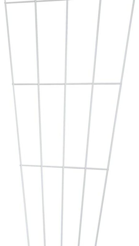 Gitterspalier aus Metall V-Form 150cm, weiß Produktbild 