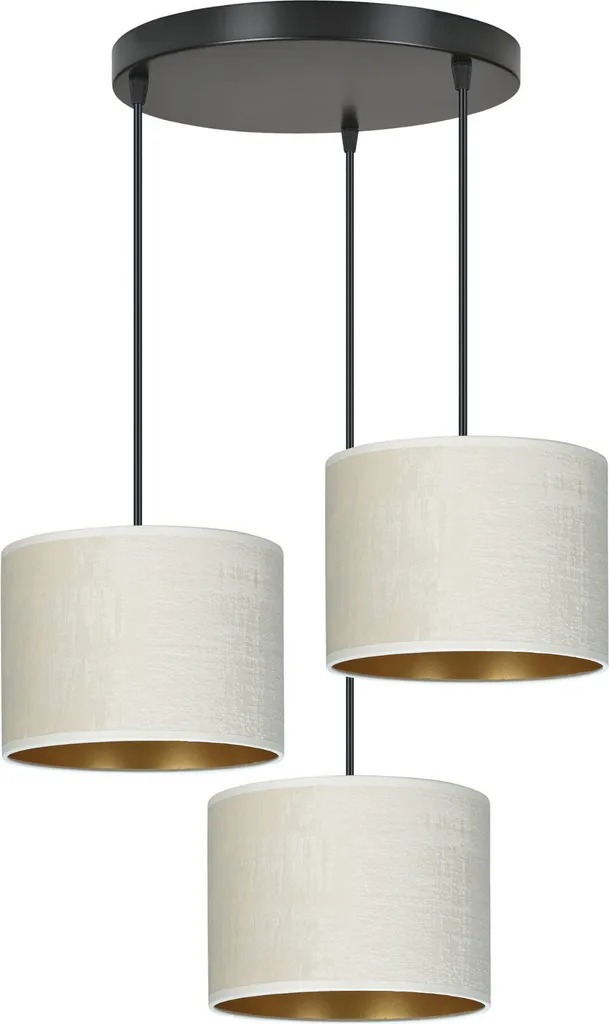 Lustre Emibig HILDE 3 BL PREMIUM WHITE 1052/3PREM - 3xE27 60W Blanc