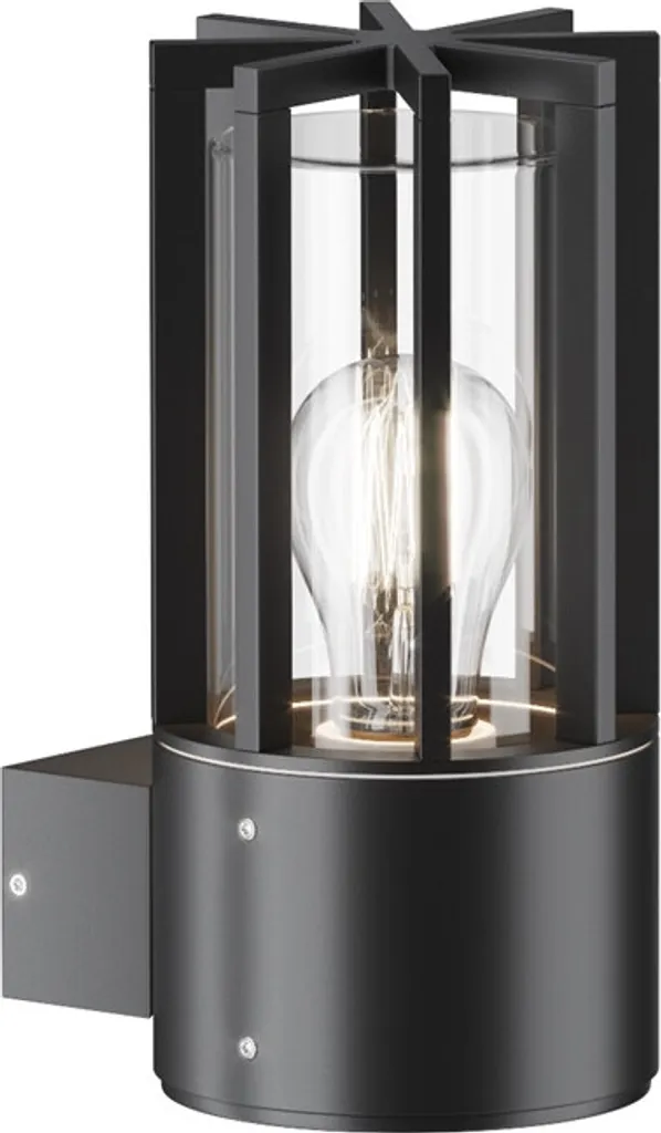 Applique d'extérieur graphite Barrel Maytoni E27 15W design moderne