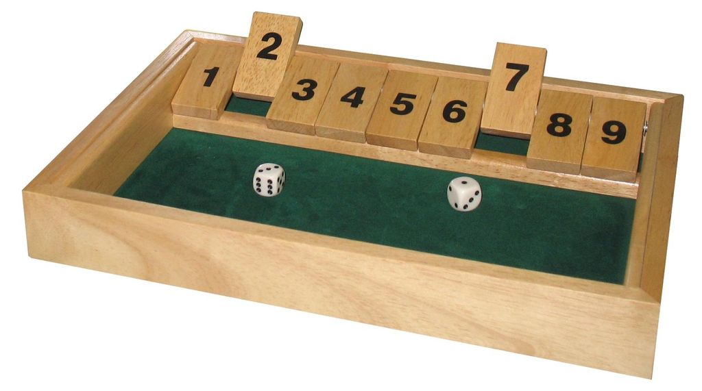 Hot Games Shut the box Würfelspiel.groo.34x24x3cm.