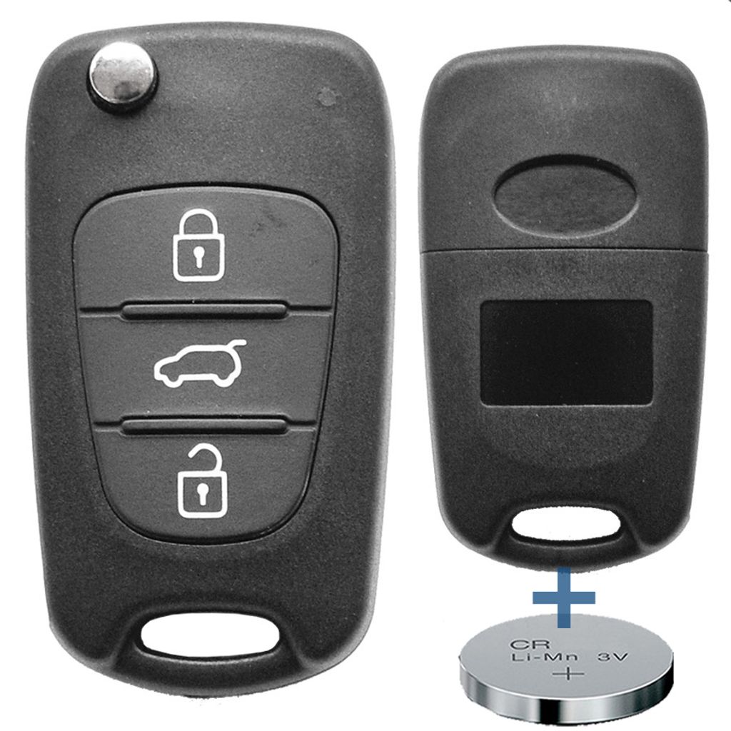 2x 3 Tasten Auto Schlüssel Klappschlüssel Gehäuse für Skoda