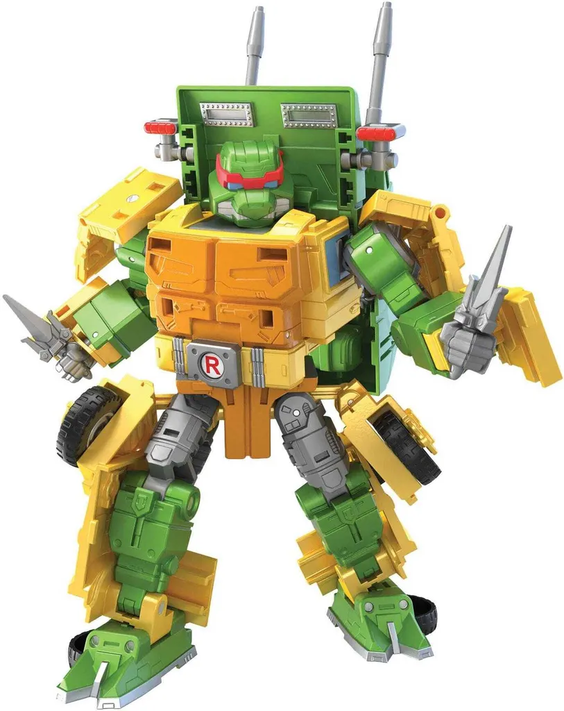 Robot Transformable Party Wallop Tortues Ninja et Transformers 24cm - 9