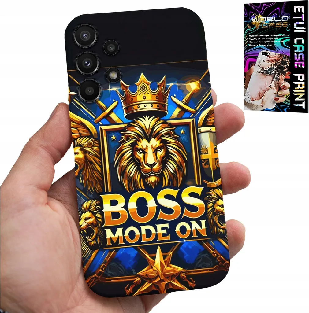 Kit Protezione Samsung A13 4G: Cover Leone Boss e Pellicola Schermo