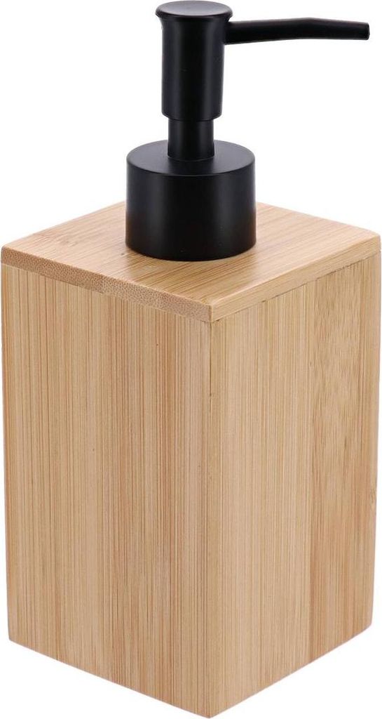 Seifenspender aus bambus schwarze pumpe 250 ml - bambus - Produktbild 