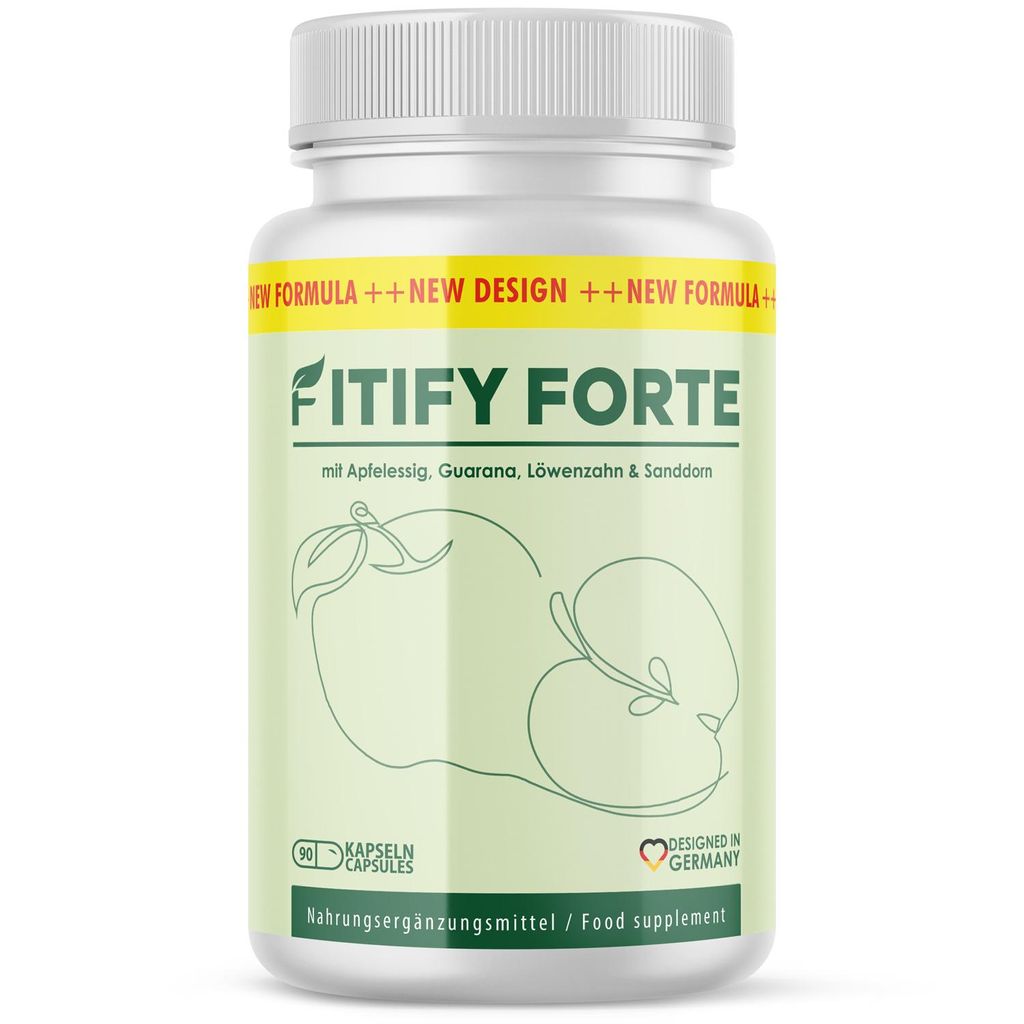 Fitify Forte Kapseln | Ideal begleitend für dein Ziel | Für Männer und Frauen | Inhalt 90 Kapsel