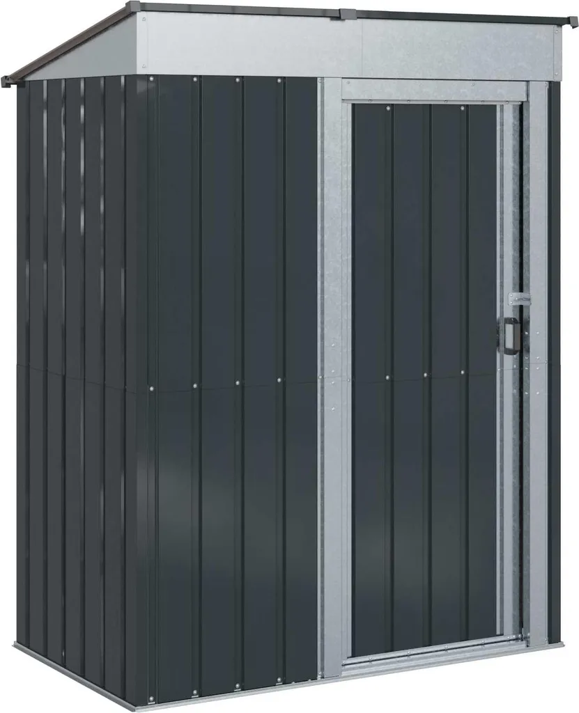 Cabanon de jardin compact pour terrasse et balcon 137 x 81 cm Anthracite