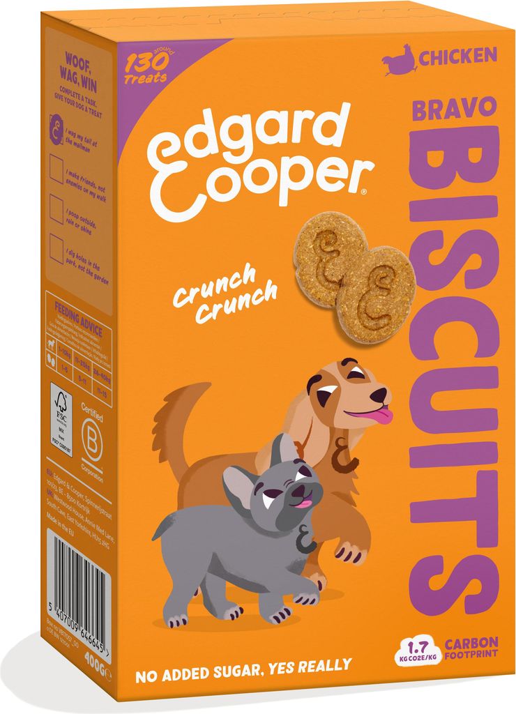 Edgard & Cooper Hund Leckerlis Biscuits - Huhn 7 x 400g