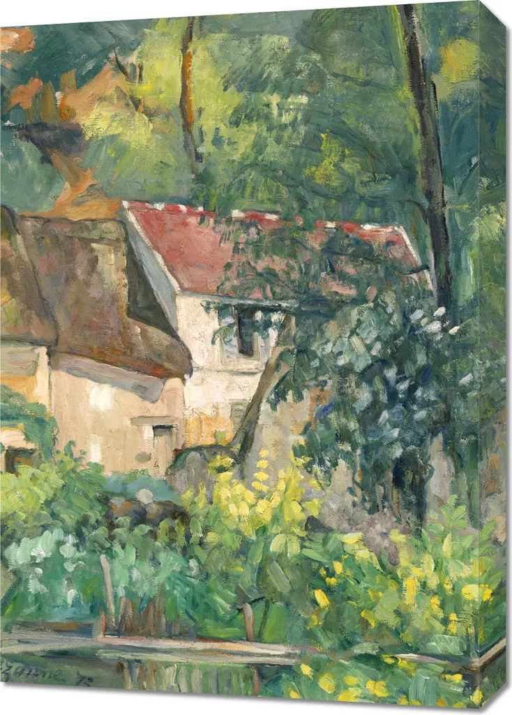 Affiche d'Art Murale 50x70cm Maison du Père Lacroix Style Impressionniste