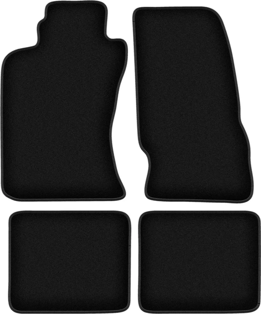Tappetini Toyota Celica VI 1993-2000 in Velluto Nero - Set 4 Pezzi su Misura