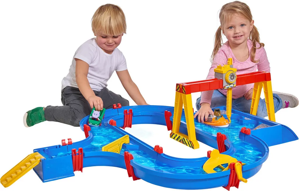 AquaPlay ContainerPort Set de Jeu avec Grue Pivotante et Écluse Mobile - 5