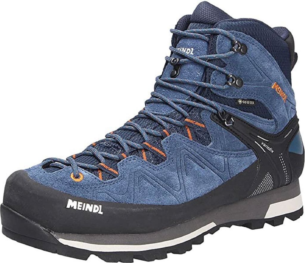 Meindl Tonale GTX Herren Wanderschuhe Trekkingschuhe High jeans/orange 46,5
