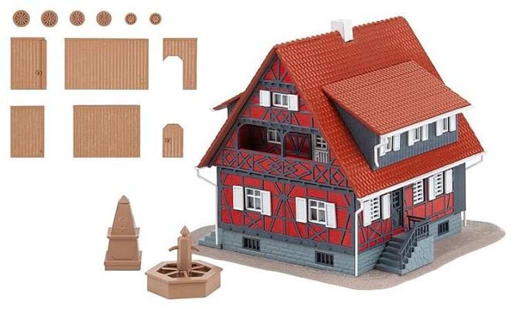 Faller 130587 - 1/87 / H0 Fachwerkhaus mit Brunnen - Neu Produktbild 