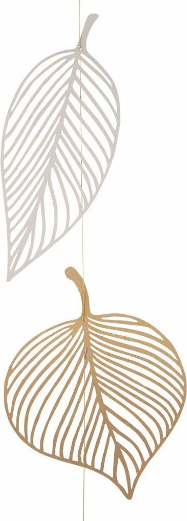 Räder Design Dekokette mit goldenen Blättern, aus Papier Produktbild 