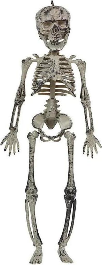 Skelett-Hängedeko Halloween-Deko grau 30cm - Einheitsgröße