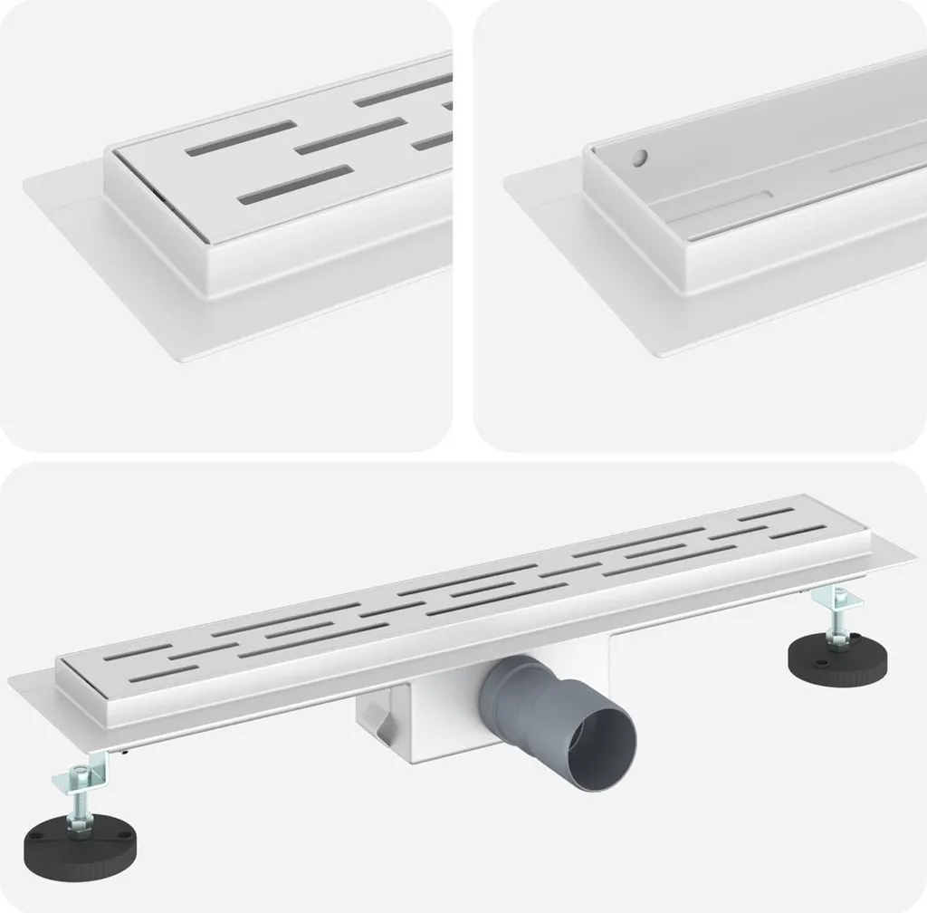 Scarico Doccia Lineare 50cm Acciaio Inox 304 | vidaXL Argento