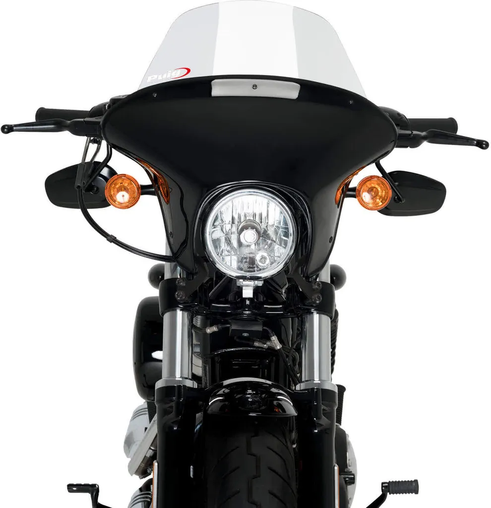 Bulle PUIG Batwing SML Touring claire pour le voyage en Harley Davidson