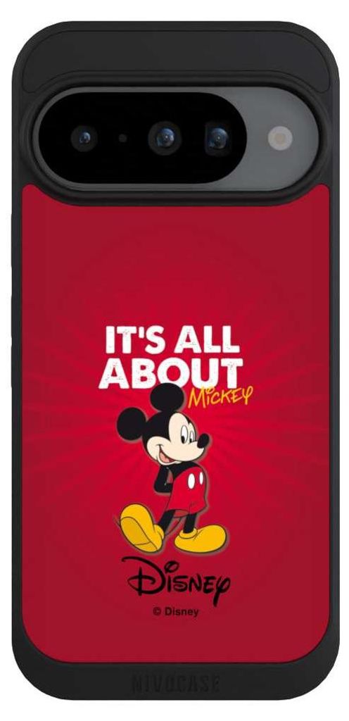 NIVOCASE Handyhülle für Google Pixel 10 Hülle NIVOpure Case Schwarz Disney Maus Offizielles Lizenzprodukt