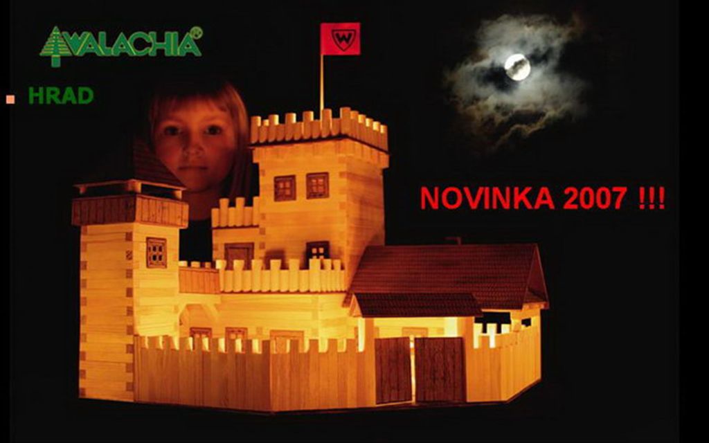Walachia Drevená lepiaca stavebnica Hrad Obrázok produktu 