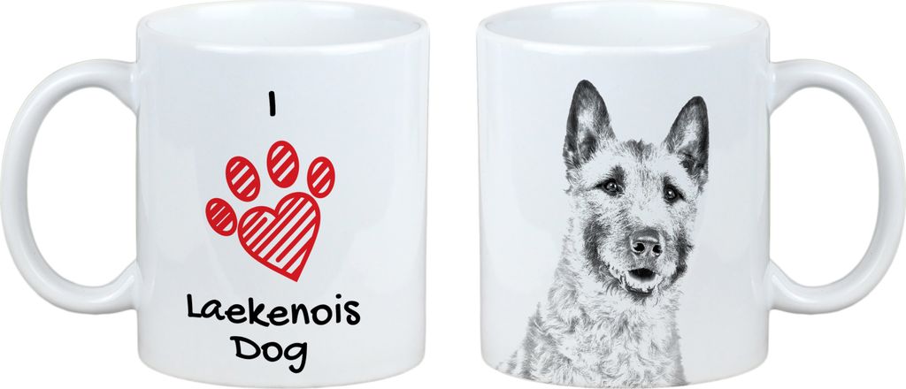 Laekenois Belgischer Schäferhund - Tasse mit Hund, entzückende Tasse mit Grafik, Geschenk mit Ihrem Foto von der Marke Art-Dog