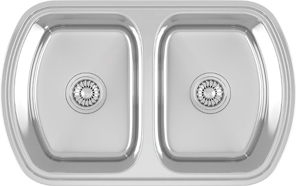 2 Becken Edelstahl Küchenspüle Einbauspüle Küchen Spüle Spülbecken Einbauspüle