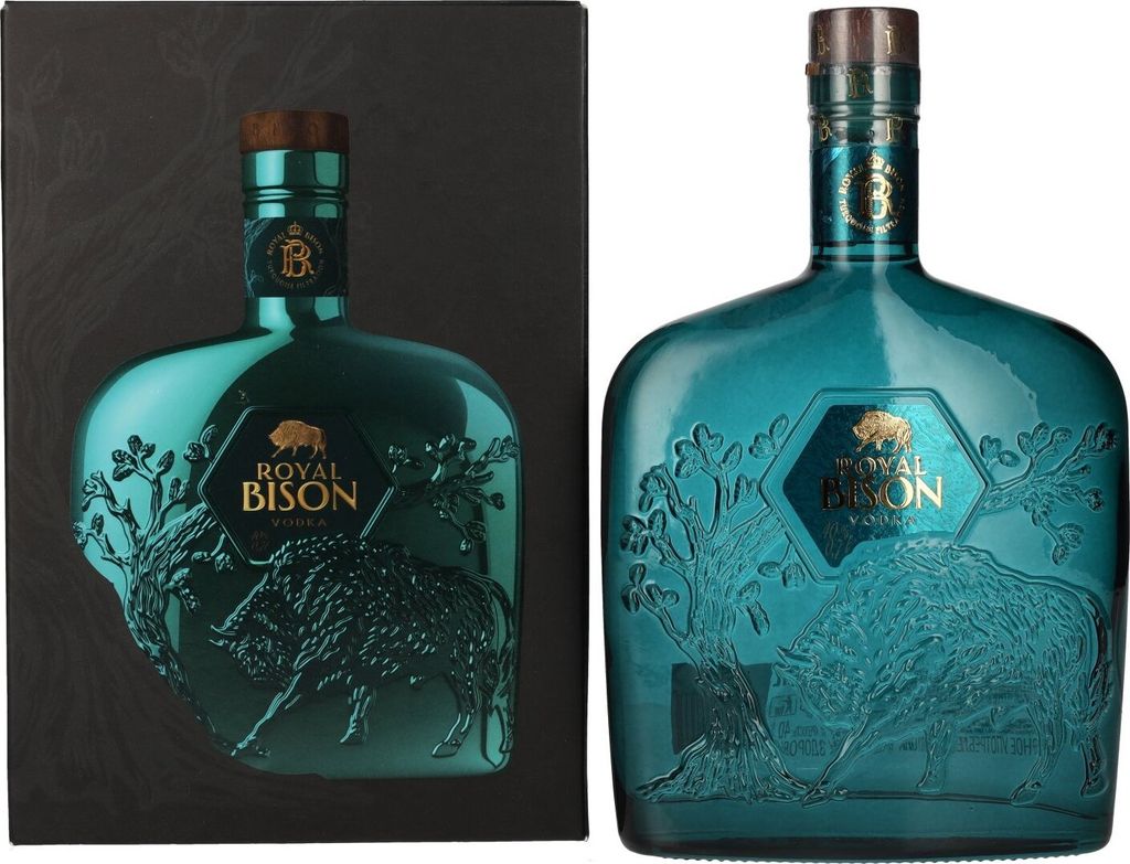 Royal Bison Supreme Vodka 40% Vol. 0,7l in Geschenkbox Produktbild 2