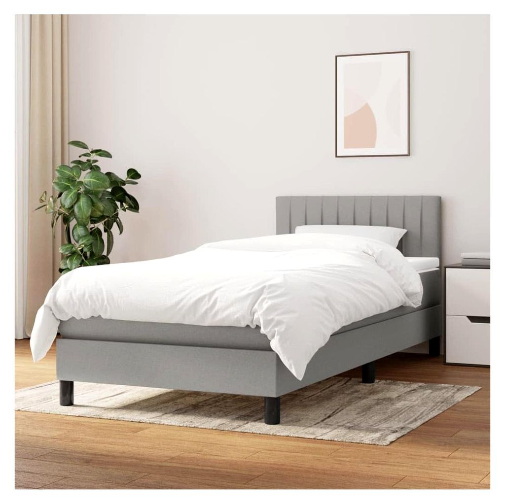 Lattenrost für Bett und Matratze, 90 x 190 cm, Hellgrau