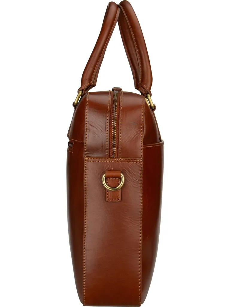 Sac Ordinateur Portable Cuir Cognac bugatti avec Compartiments Business - 19