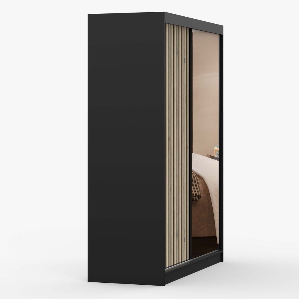 Schwebetürenschrank Kleiderschrank Schrank 150cm Produktbild 7