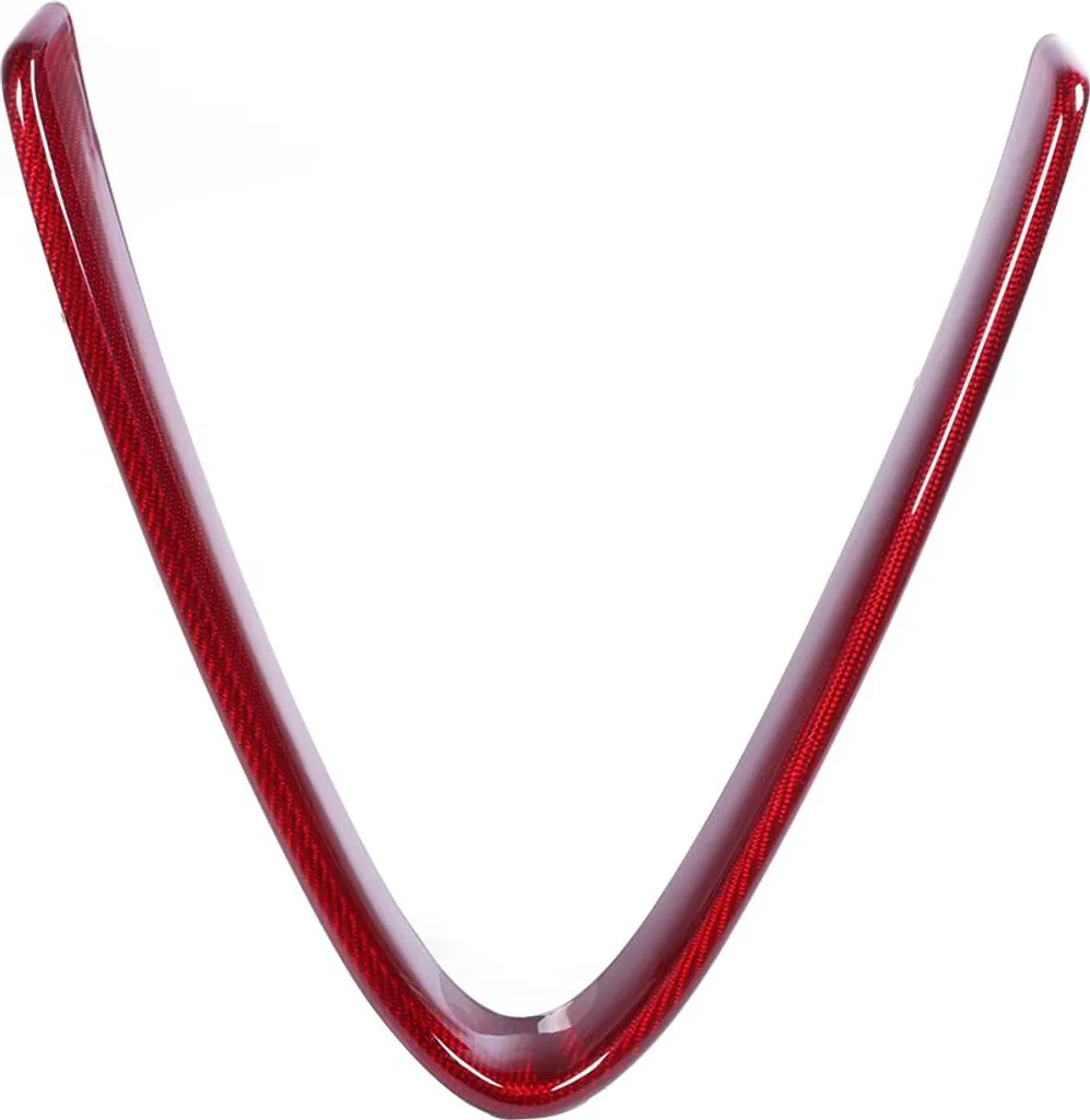 Insert de calandre carbone rouge en V pour Alfa Romeo Giulia 2018