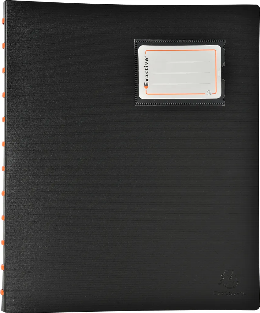 Protège-documents 60 Vues A4 à Anneaux Noir Exacompta Haute Résistance