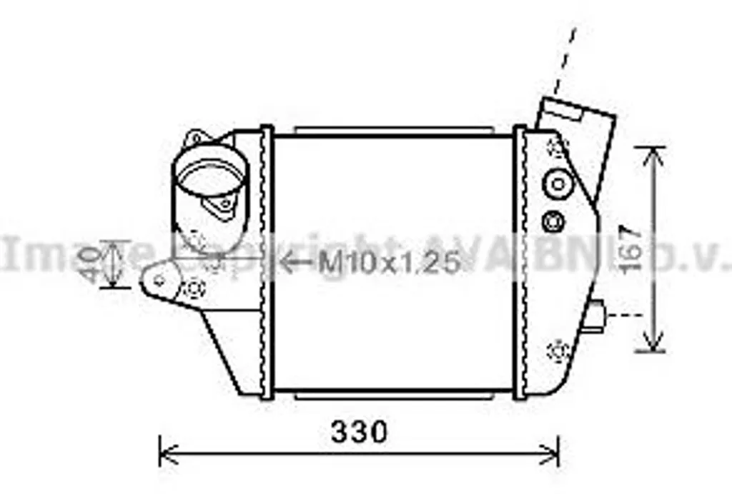 Intercooler pour Mazda 5 AVA MZA4243 - Réparez votre Turbo Diesel