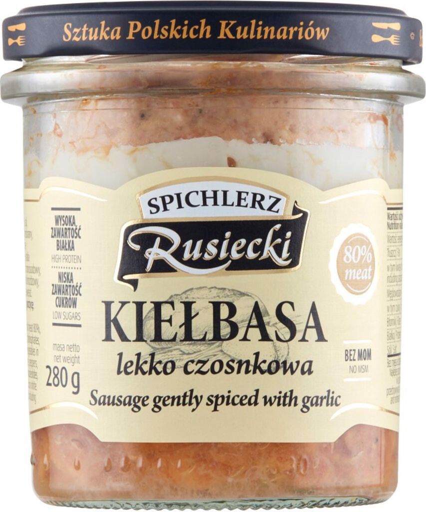 Spichlerz Rusiecki Kiełbasa Lekko Czosnkowa 280 G Zdjęcie produktu 