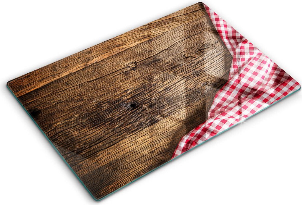 Abdeckung Glas - Küchenabdeckung - 80x52 cm - Abdeckplatte -Holztisch