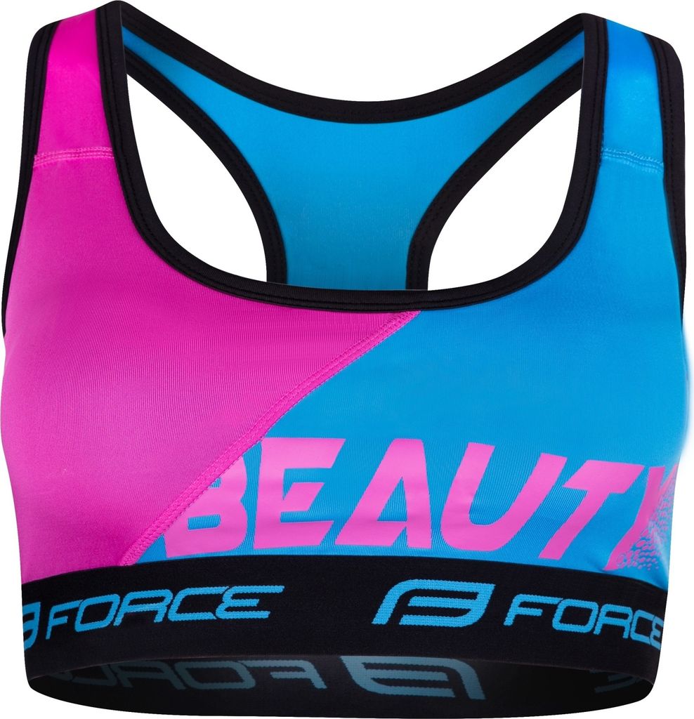 FORCE Sport BH BEAUTY. blau-rosa %%% * : Größe - XS Größe: XS