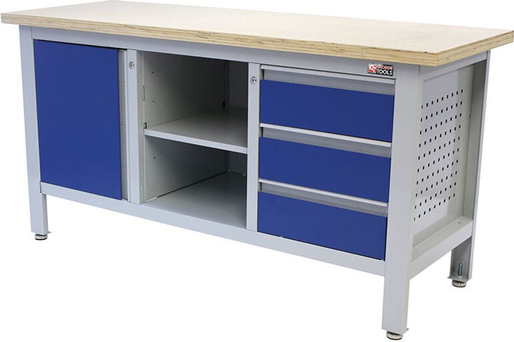 George Tools Standard Werkbank 3 Schubladen 1 Tür Multiplex Produktbild 