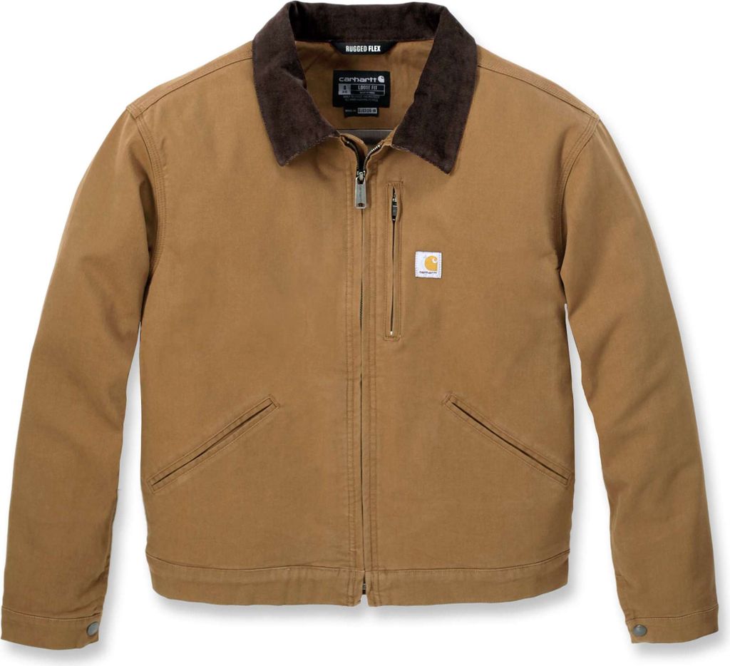 Carhartt Relaxed Fit Canvas Detroit Jacket 106208, Farbe:carhartt brown, Größe:XS