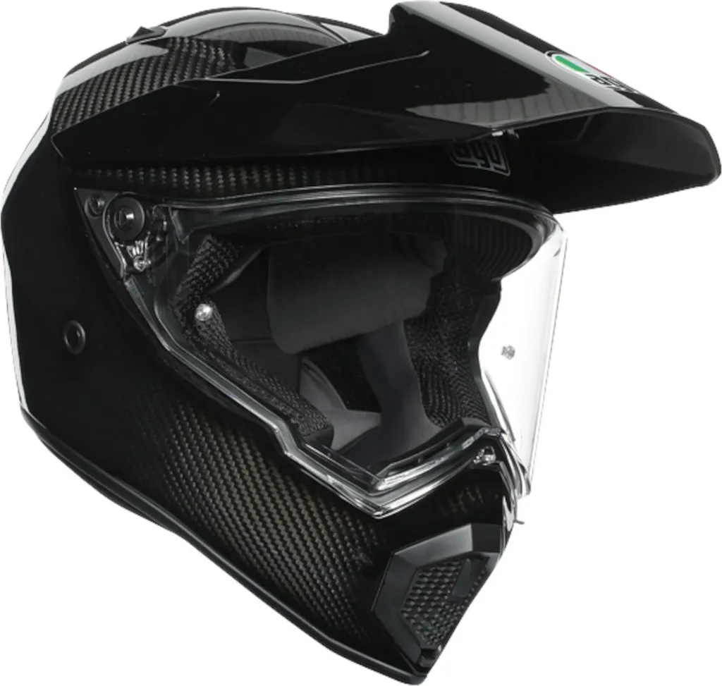 Casque AGV AX-9 Carbon contre la fatigue cervicale, sécurité intégrale XS
