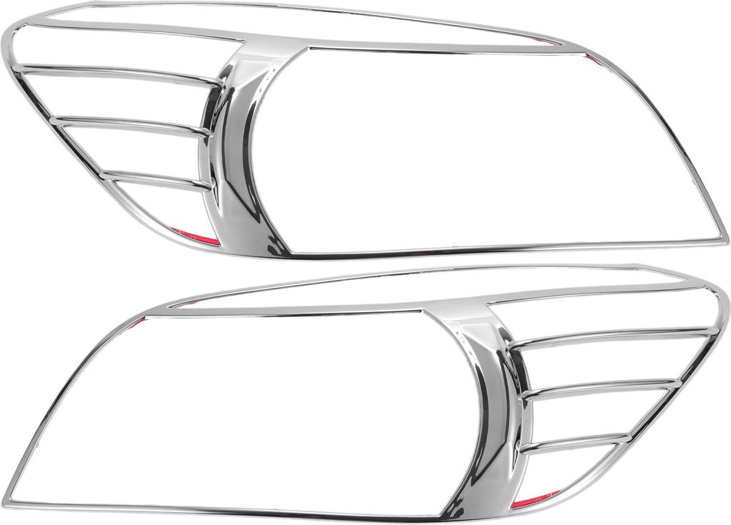 Scheinwerferblende für Toyota RAV4 2006-2008 Silberton Front Links Rechts Scheinwerferblende Scheinwerferabdeckung Dekor ABS 1 Paar