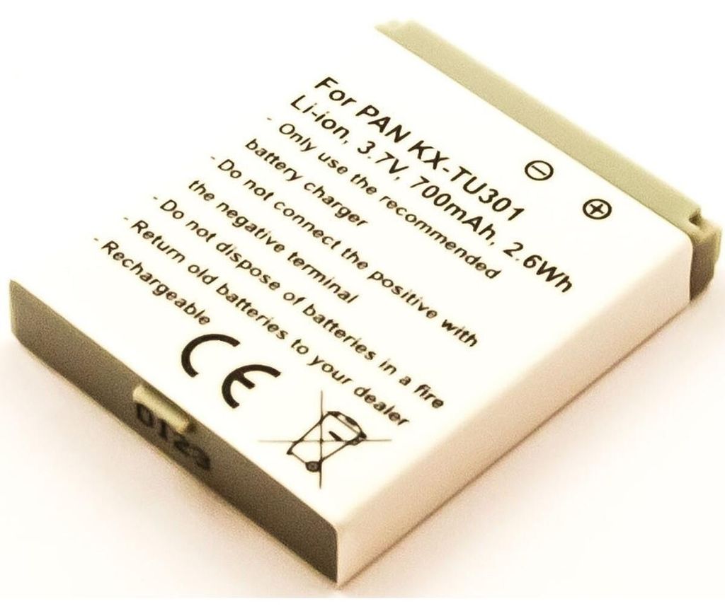 Akku für Panasonic KX-TU301GME Li-Ion 3,7 Volt 700 mAh Produktbild 