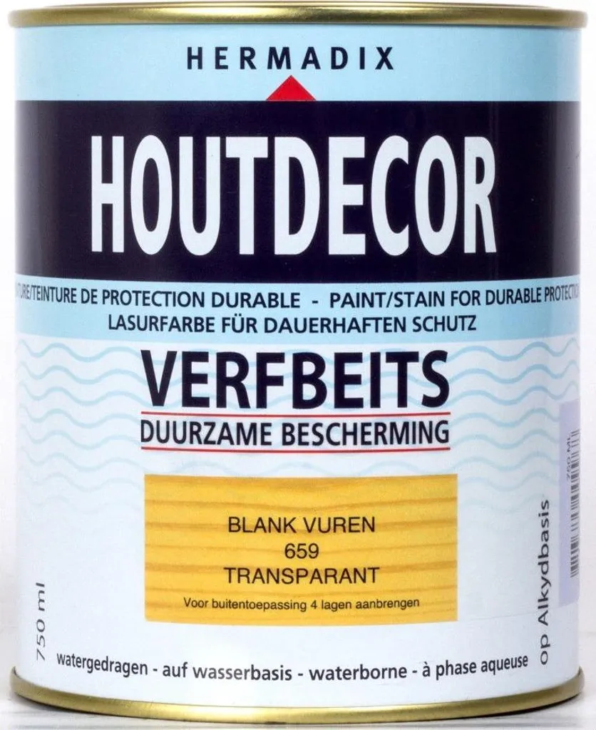 Lasure Décor bois 659 épicéa Hermadix 750 ml pour abris et clôtures
