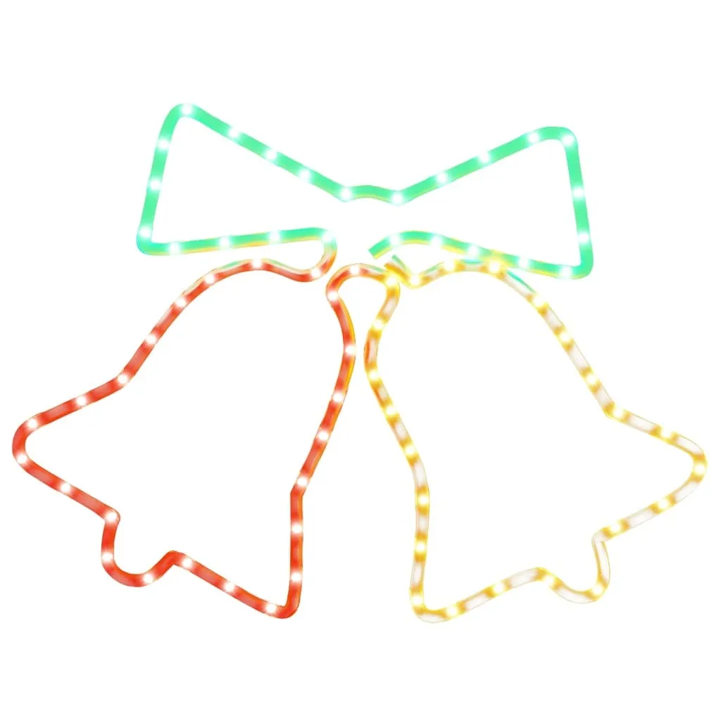 Cloches de Noël LED 50x56 cm - Déco Extérieure sans Montage Complexe