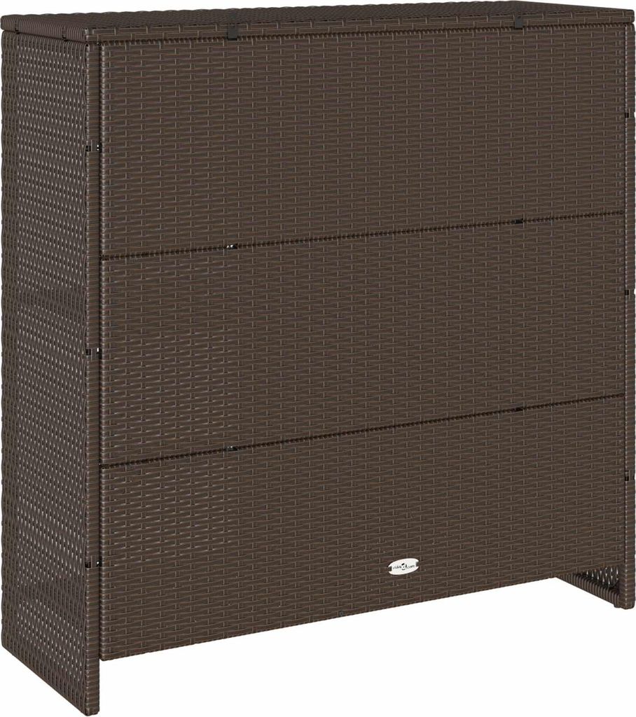 Aufbewahrungsschrank mit Regal Braun 100 x 36 x 102 cm Rattan