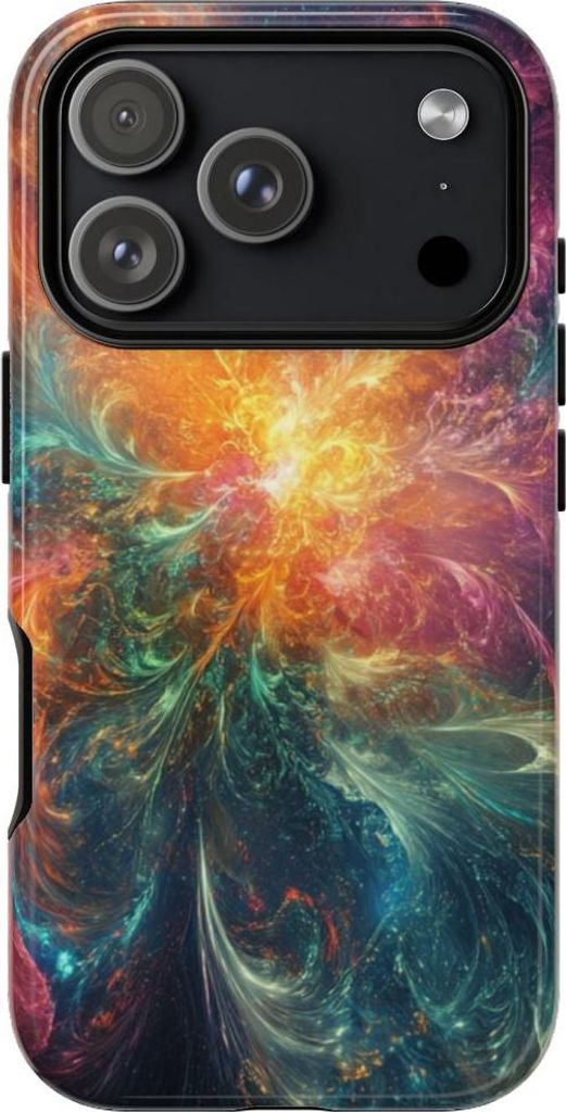 Leuchtende Fraktal-Explosion – Hülle Kompatibel mit iPhone 17 Pro