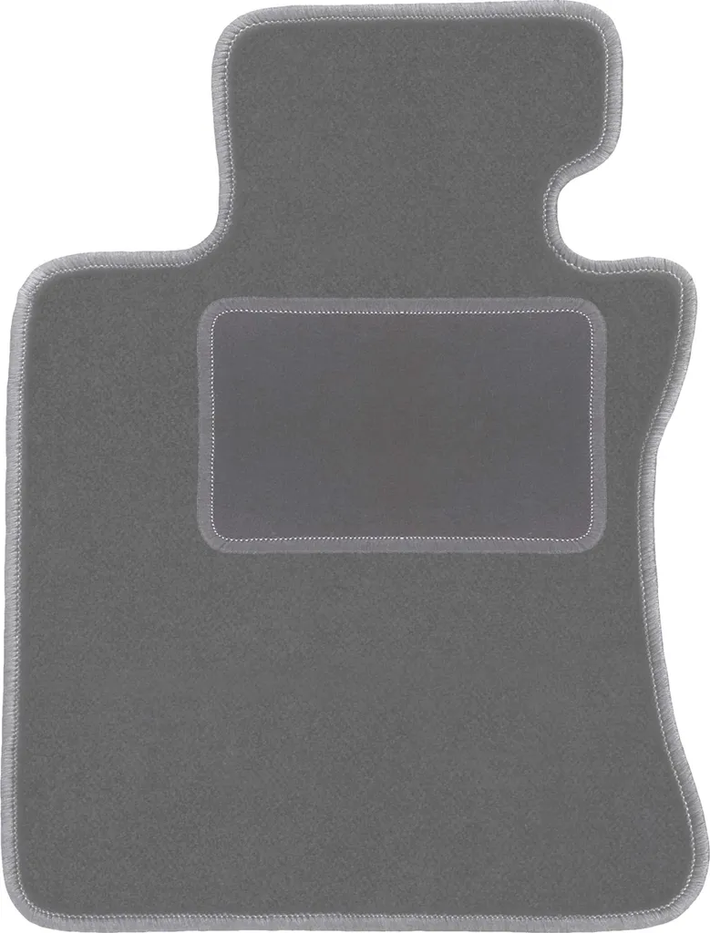 Tappetino conducente in velluto grafite compatibile con BMW 6 E63 (2003-2010, coupé) – con fissaggi – su misura