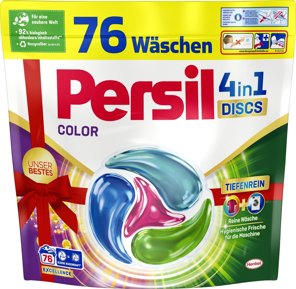Persil Discs – 76 Stück, 1,292 kg – Color 4-in-1-Waschmittel