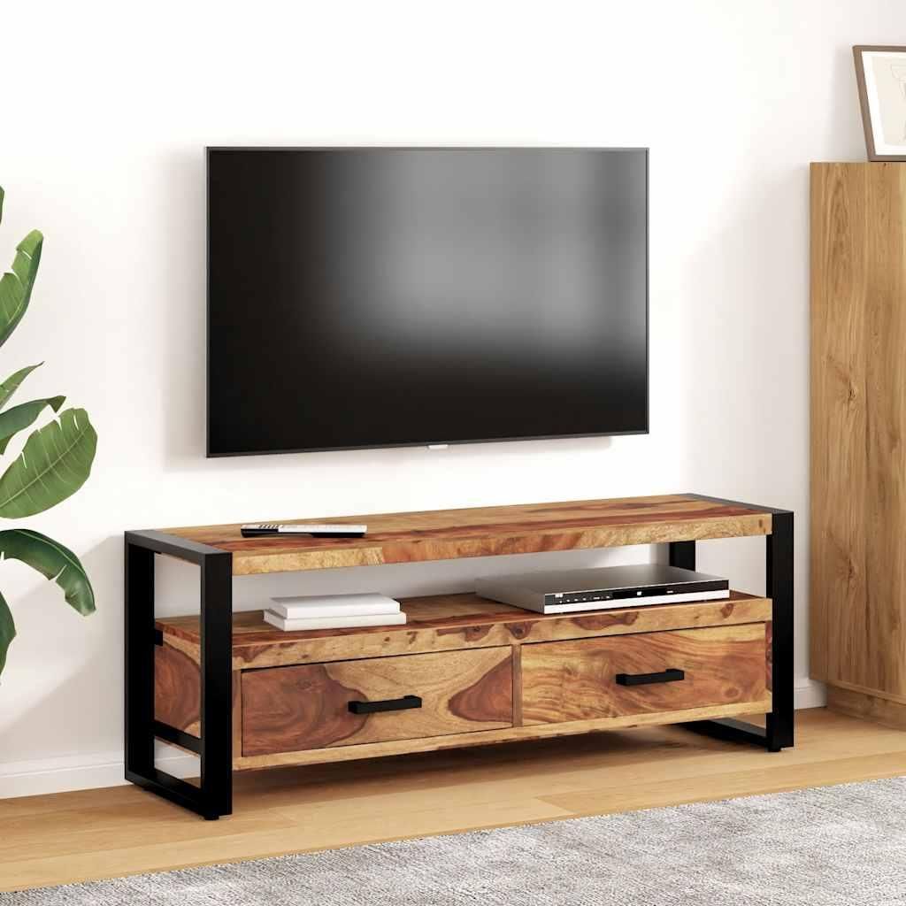 vidaXL TV-Schrank 120x35x45 cm Massivholz Akazie