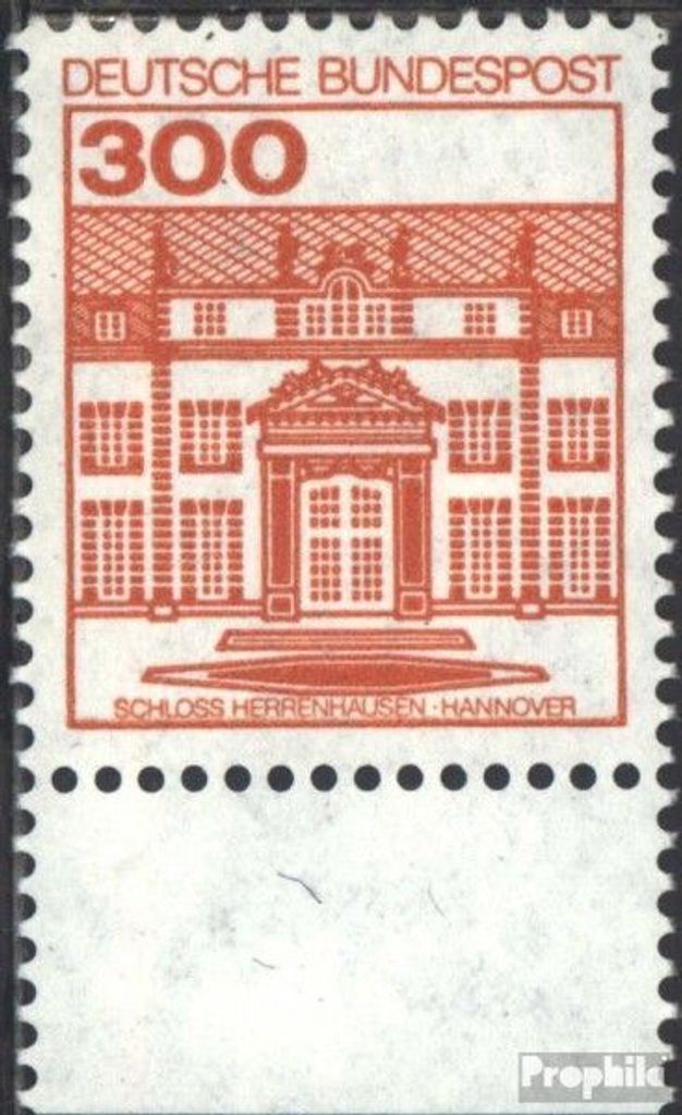 Briefmarken BRD (BR.Deutschland) 1982 Mi 1143A Unterrandstück gestempelt Burgen und Schlösser