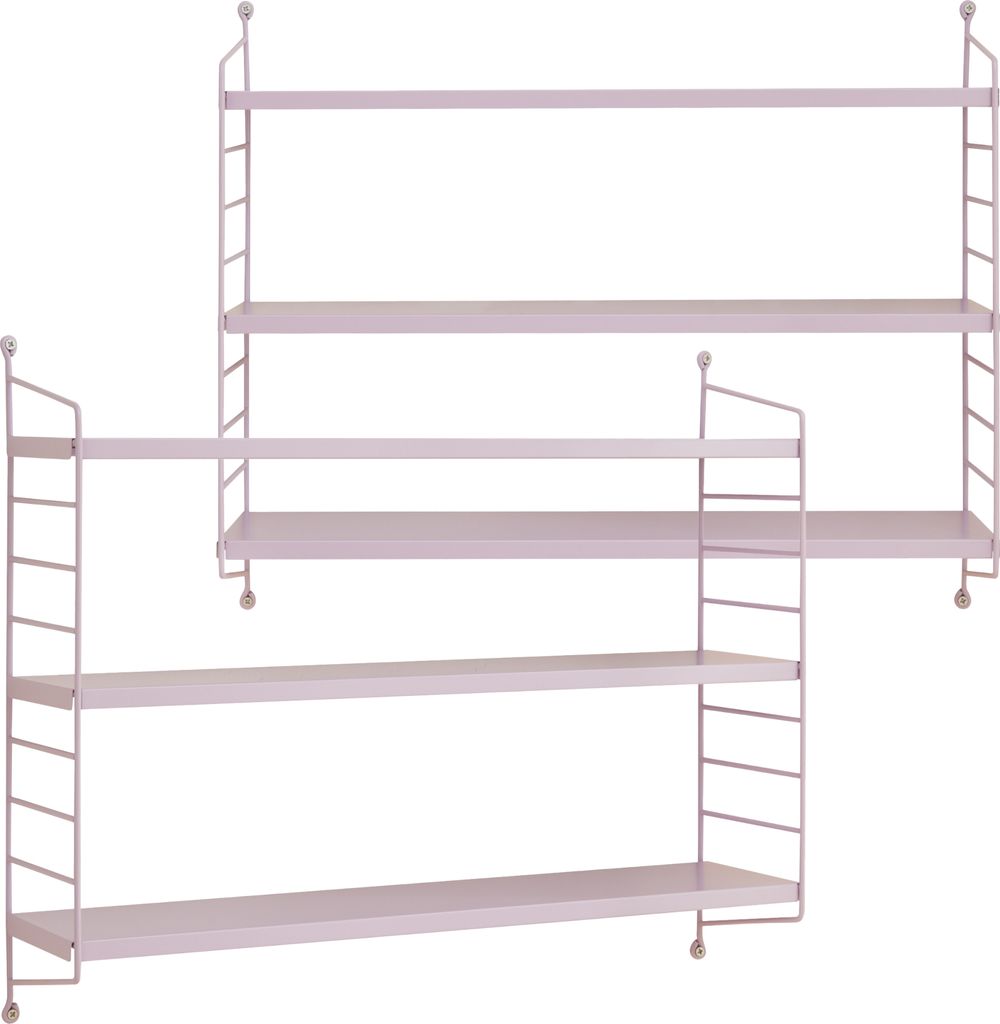 Modulares Wandregal ’Strängnäs’ 2er Set Stahl 50 x 60 x 15 Produktbild 