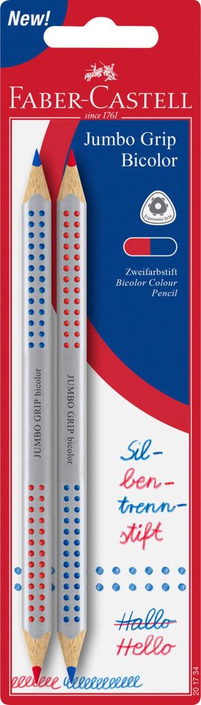 FABER-CASTELL Jumbo Grip bicolor Silbentrennstift 2xBK Obrázok produktu 