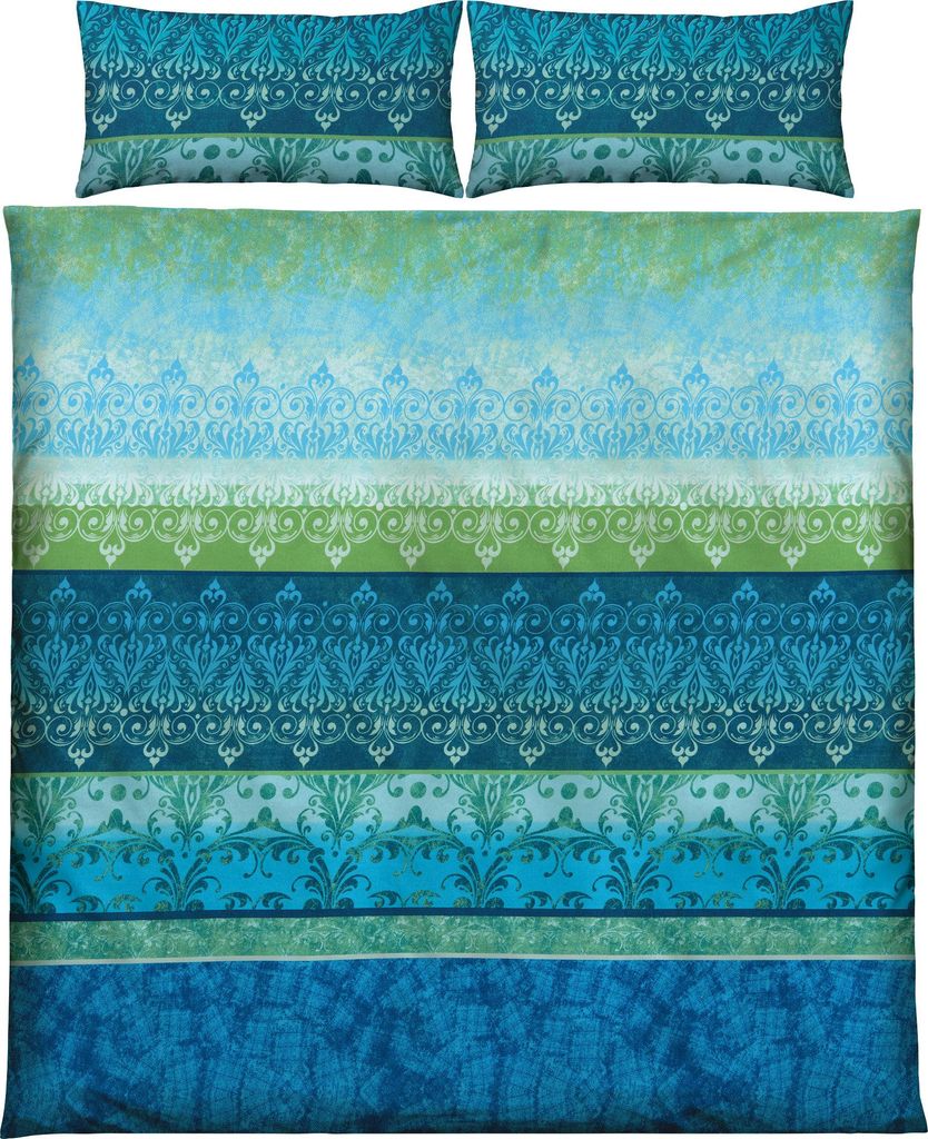 Erwin Müller Bettwäsche blau 1x 240x220 cm + 2x 40x80 cm